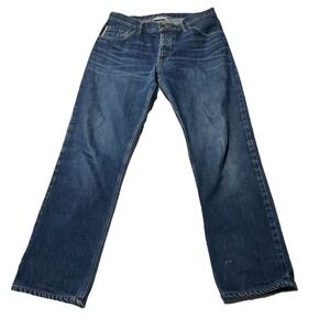 Raleigh Denim Jones Size 32 White Oak Cone‎ Denim Made in USA 32x28